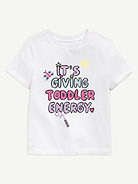 Image number 1 showing, Giving Toddler Energy Short Sleeve Graphic T-Shirt For Toddler