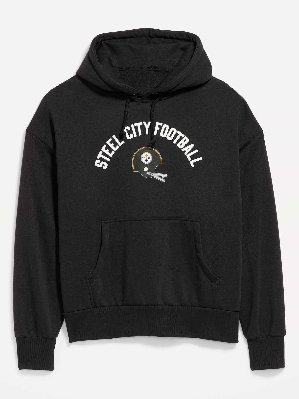 Image 4 of 5, Pittsburgh Steelers Oversized Pullover Hoodie for Adults