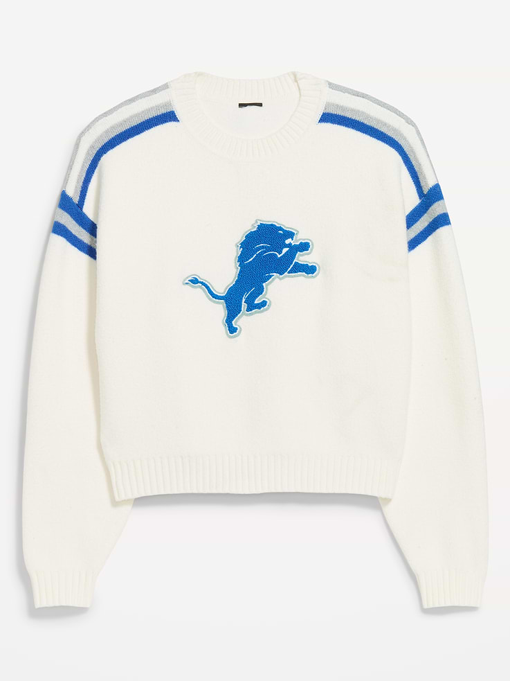 Image 4 of 4, Detroit Lions Cropped Sweater for Women