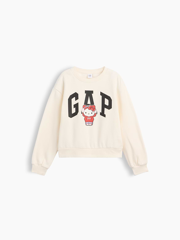 GapKids Hello Kitty Oversized Wedge Logo Sweatshirt