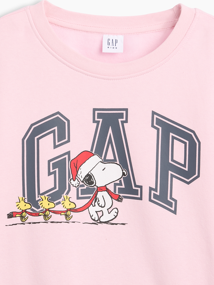 Image number 2 showing, GapKids Peanuts Oversized Wedge Sweatshirt