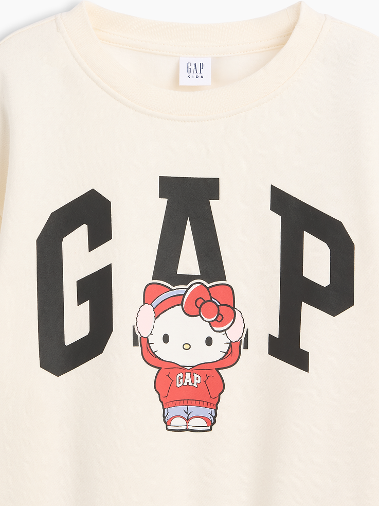 Image number 2 showing, GapKids Hello Kitty Oversized Wedge Logo Sweatshirt