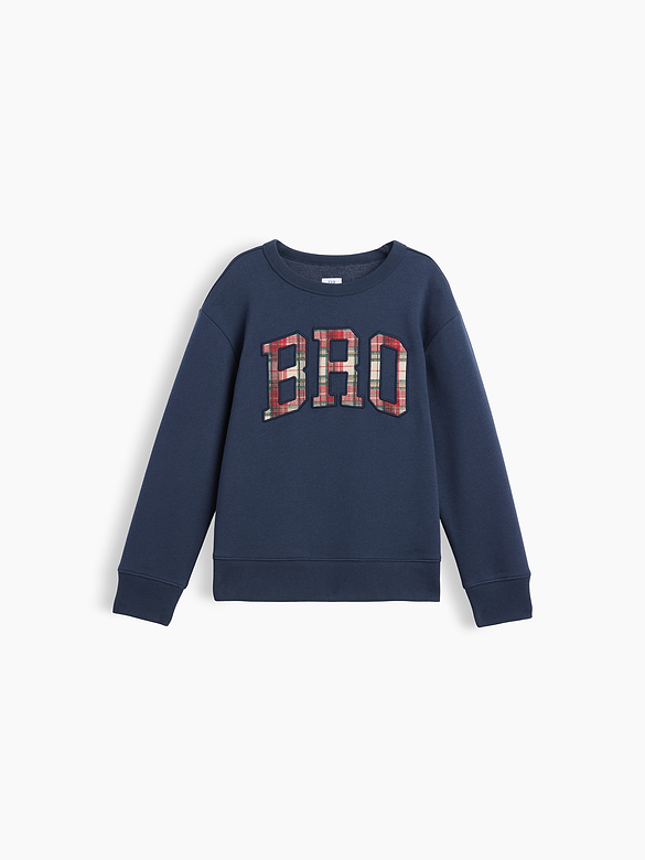 Kids Relaxed Big Bro Crewneck Sweatshirt