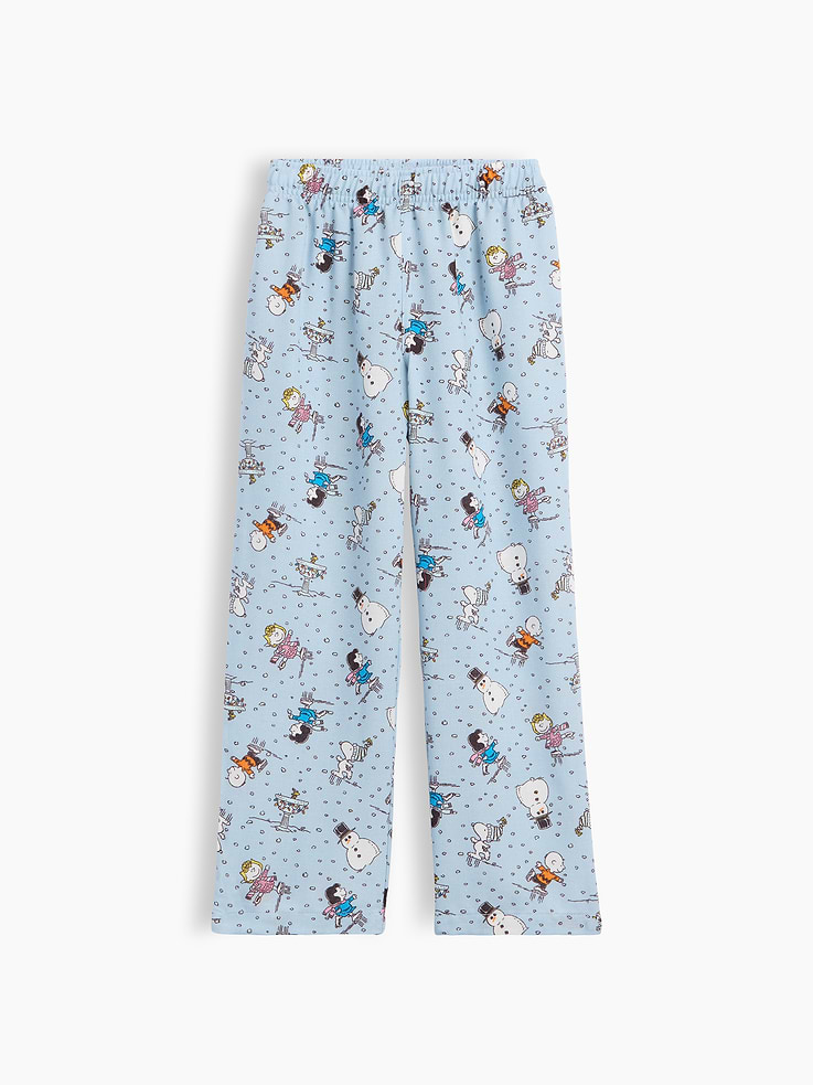 Image number 1 showing, GapKids Peanuts Print Flannel PJ Pants