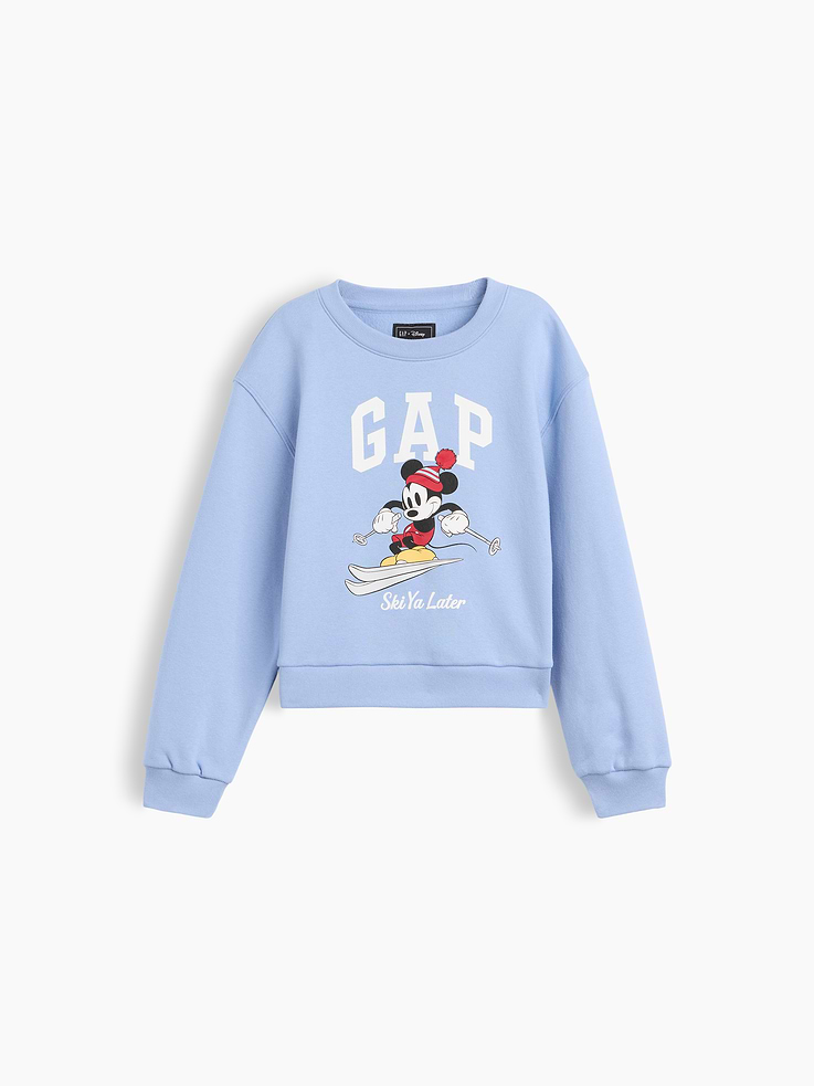 Image number 1 showing, GapKids × Disney Relaxed Wedge Logo Sweatshirt
