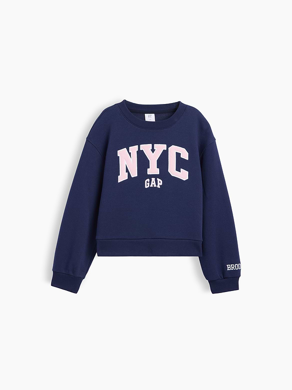 Kids Relaxed Wedge Gap Logo Sweatshirt
