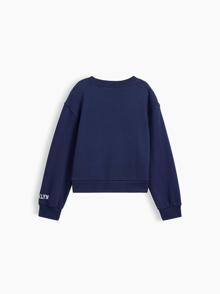 Image number 3 showing, Kids Relaxed Wedge Gap Logo Sweatshirt