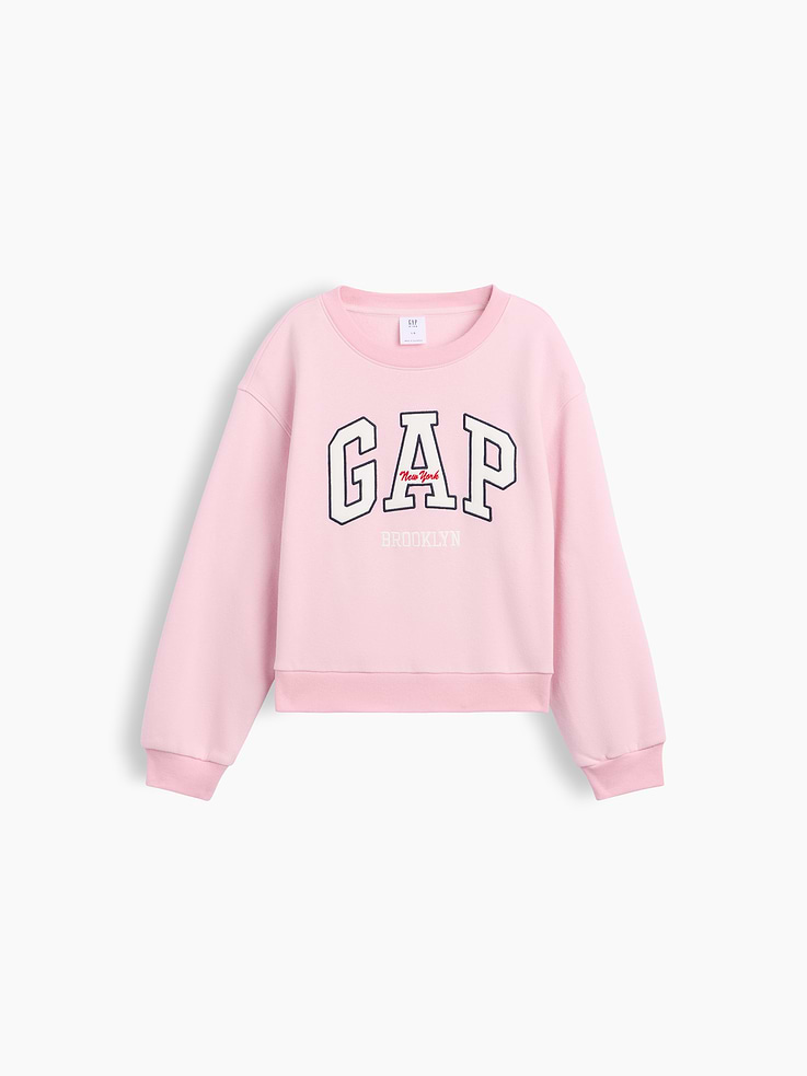 Image number 1 showing, Kids Relaxed Wedge Gap Logo Sweatshirt