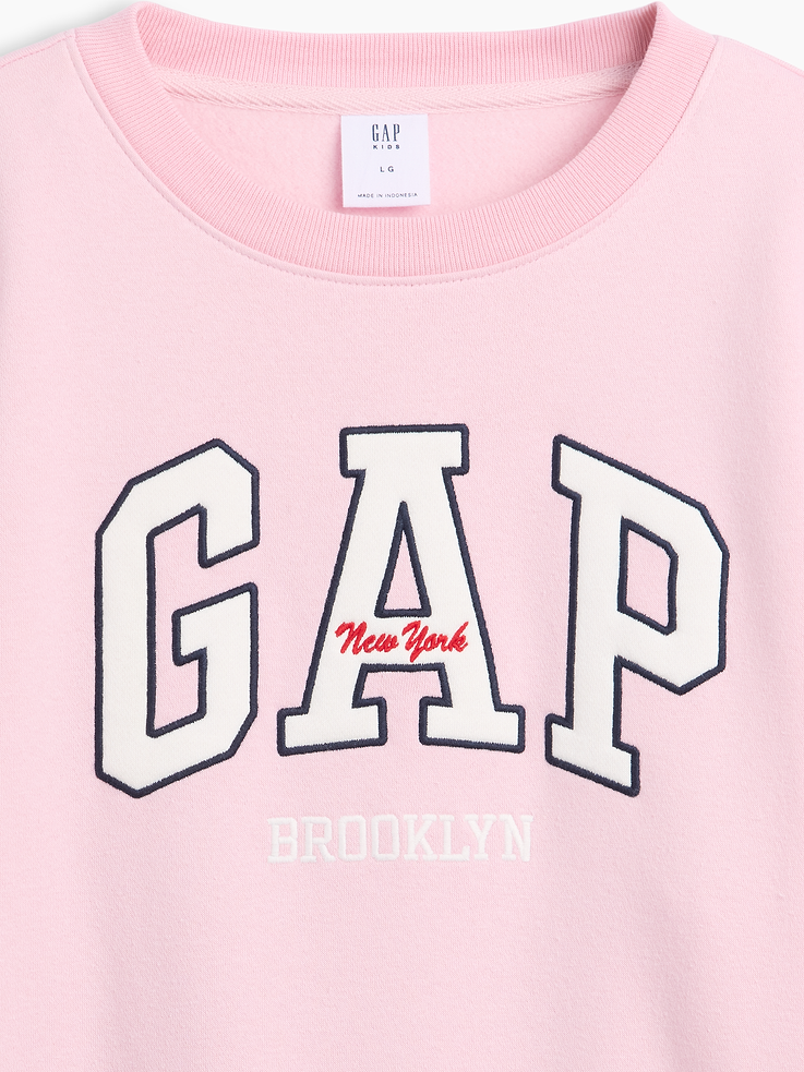 Image number 2 showing, Kids Relaxed Wedge Gap Logo Sweatshirt