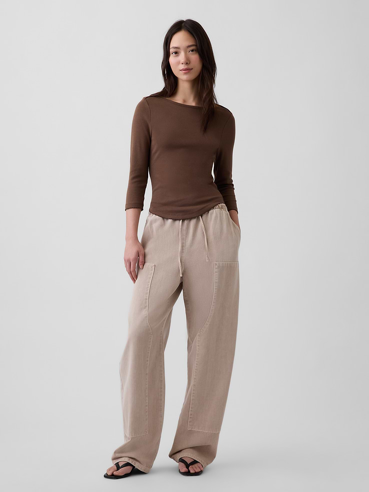 Image number 2 showing, Modern Boatneck T-Shirt