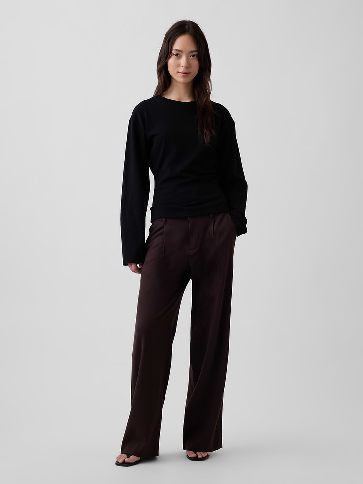 Image number 2 showing, Knit Fitted-Waist T-Shirt