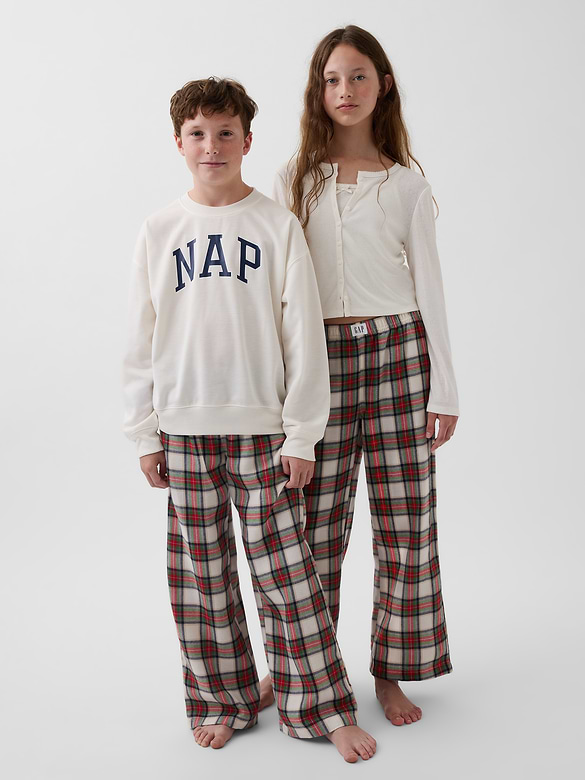 Kids Recycled Flannel PJ Pants