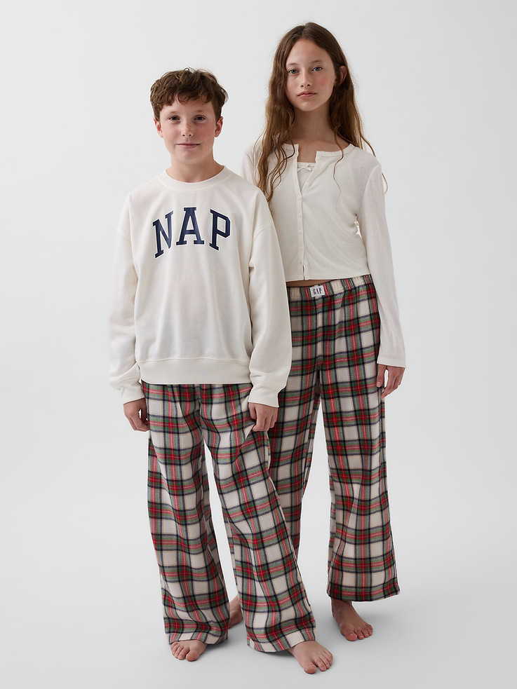 Image number 1 showing, Kids Recycled Flannel PJ Pants