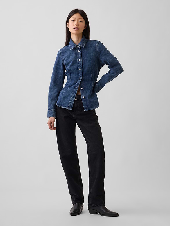 Denim Fitted Shirt