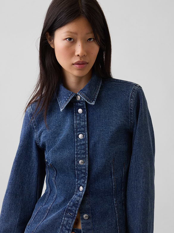Denim Fitted Shirt