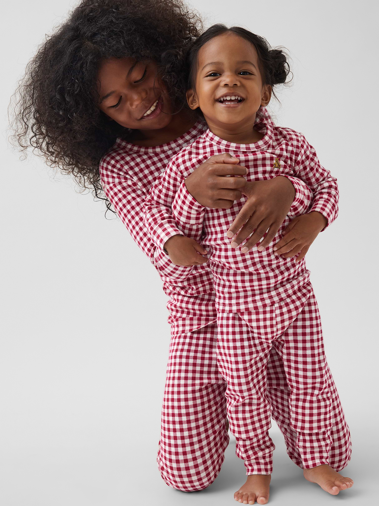 GAP Kids Kids & Baby Organic Brushed Cotton Gingham PJ Set
