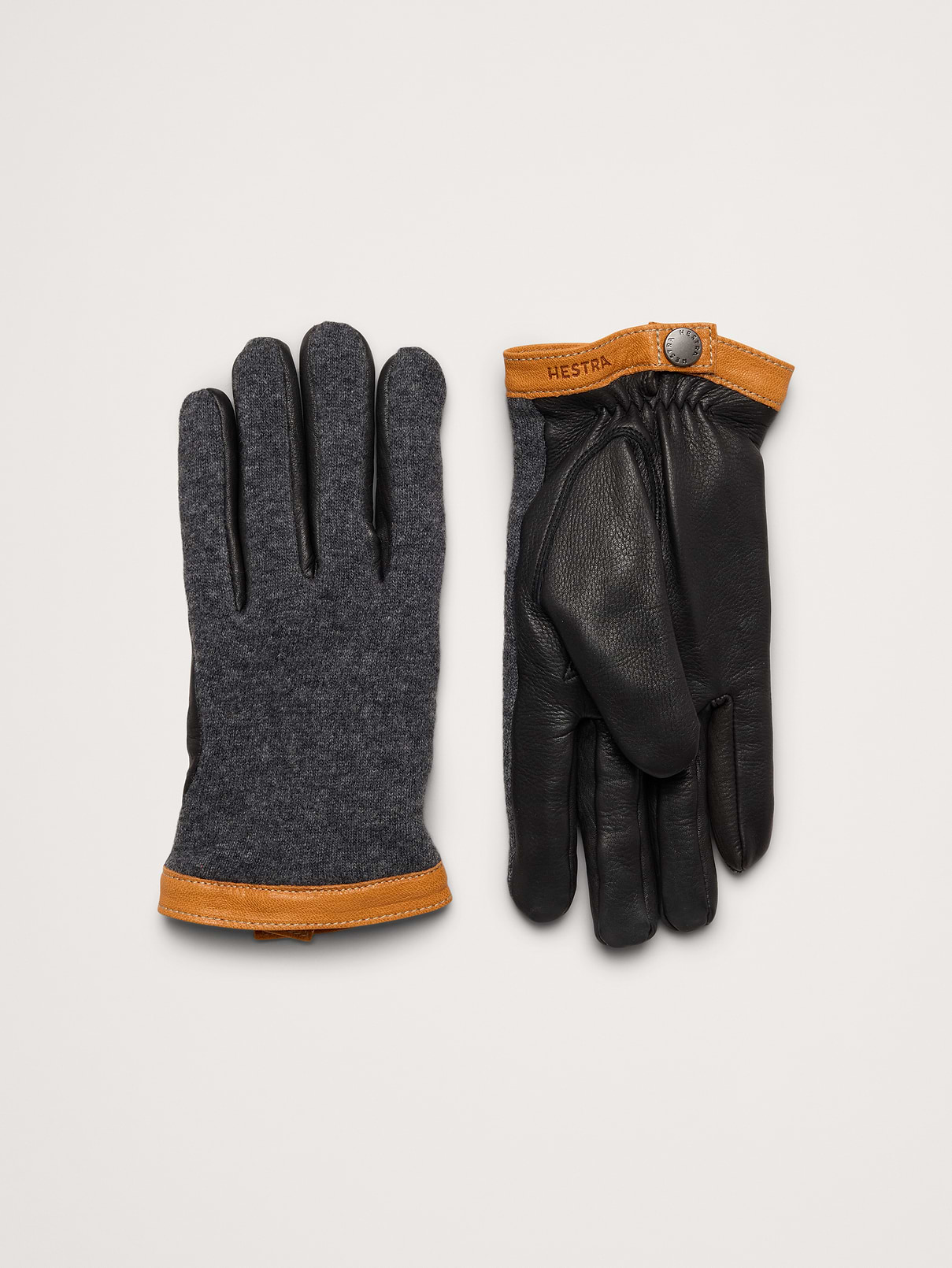 Deerskin Leather & Wool Tricot Gloves by Hestra