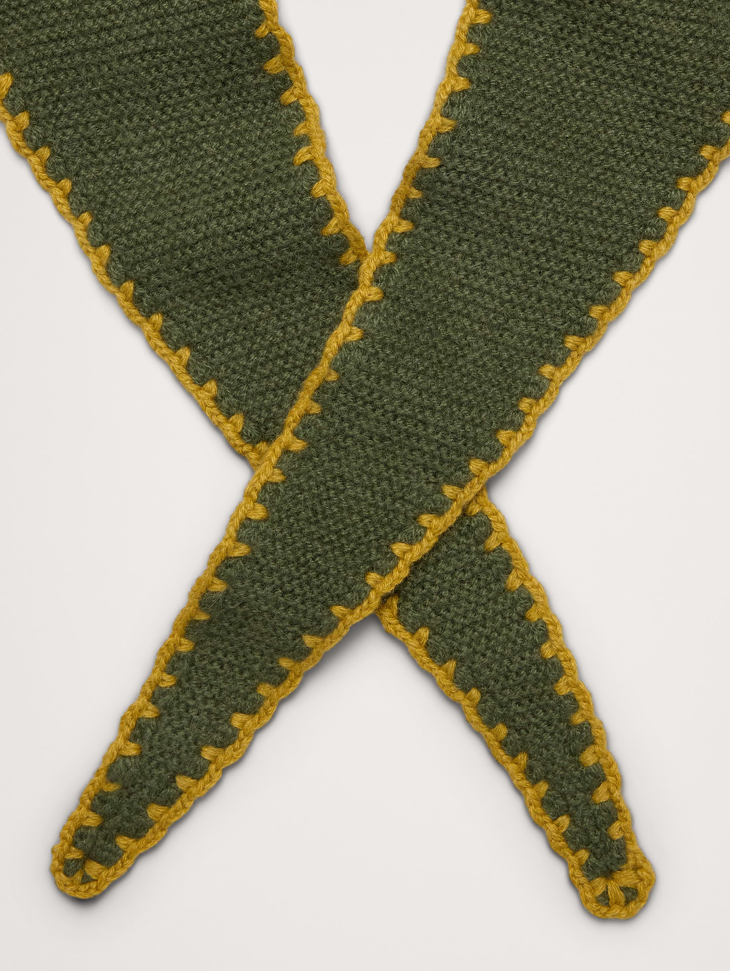 Image number 2 showing, Stitch Thin Neck Scarf By Vismaya