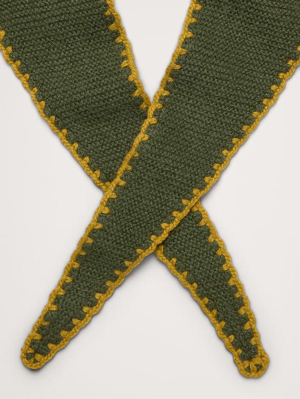 Stitch Thin Neck Scarf By Vismaya