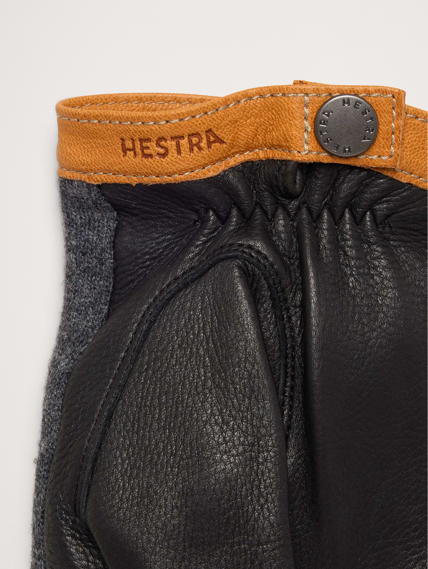 Image 3 of 5, Deerskin Leather & Wool Tricot Gloves by Hestra