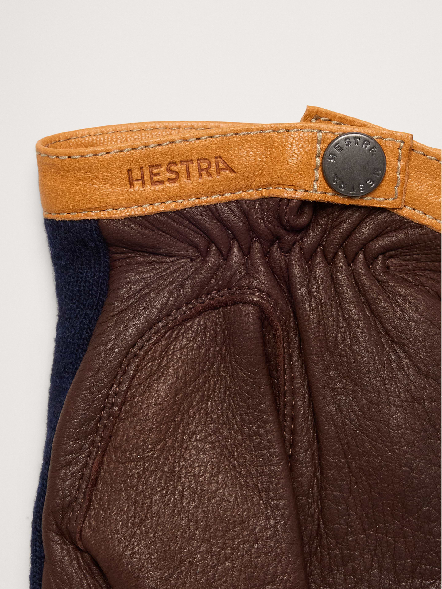Image 5 of 5, Deerskin Leather & Wool Tricot Gloves by Hestra