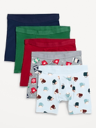Image 1 de 1, Le paquet comprend 5 caleçons boxeurs avec des couleurs et motifs variés., Taille élastique confortable., Braguette sur le devant., Produit #1183069
