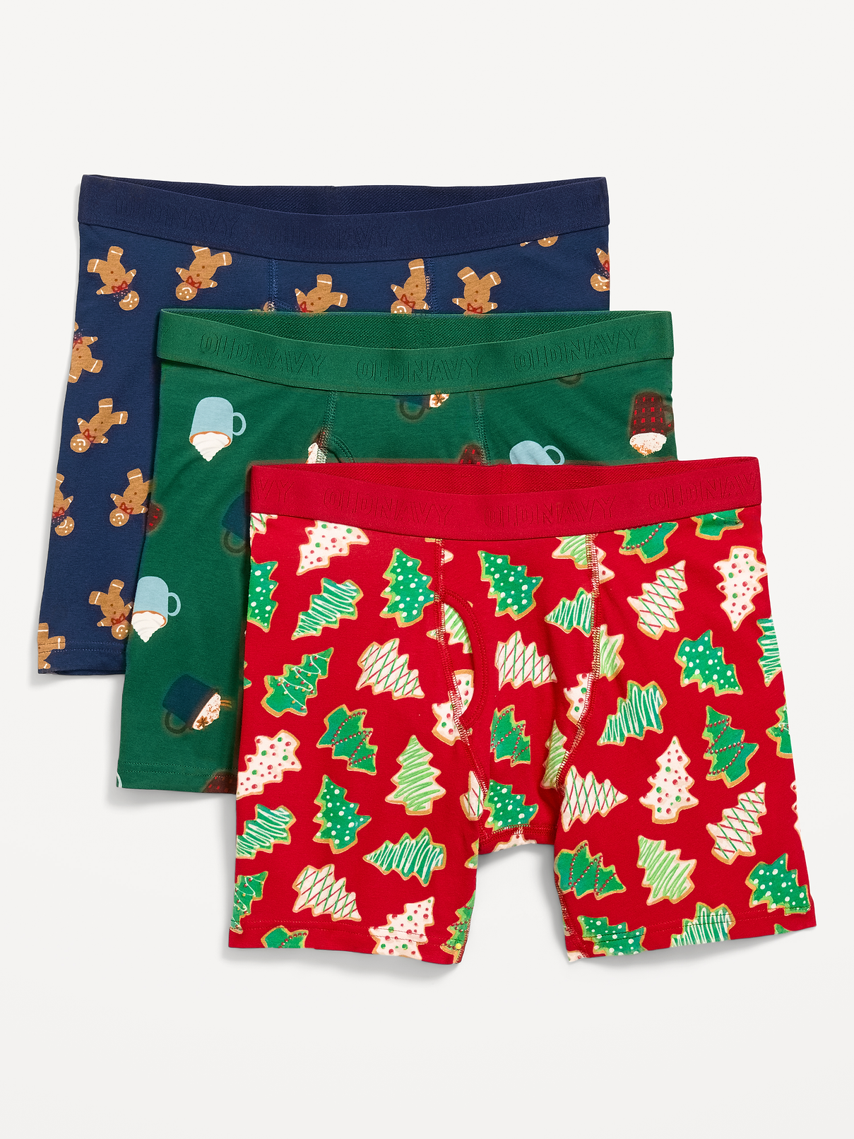 Image 1 de 1, Le paquet comprend 3 caleçons boxeurs avec des couleurs et motifs variés., Taille élastique confortable., Braguette sur le devant., Produit #1183078