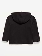Image 2 of 2, Oversized Waffle-Knit Pullover Hoodie for Toddler Boys