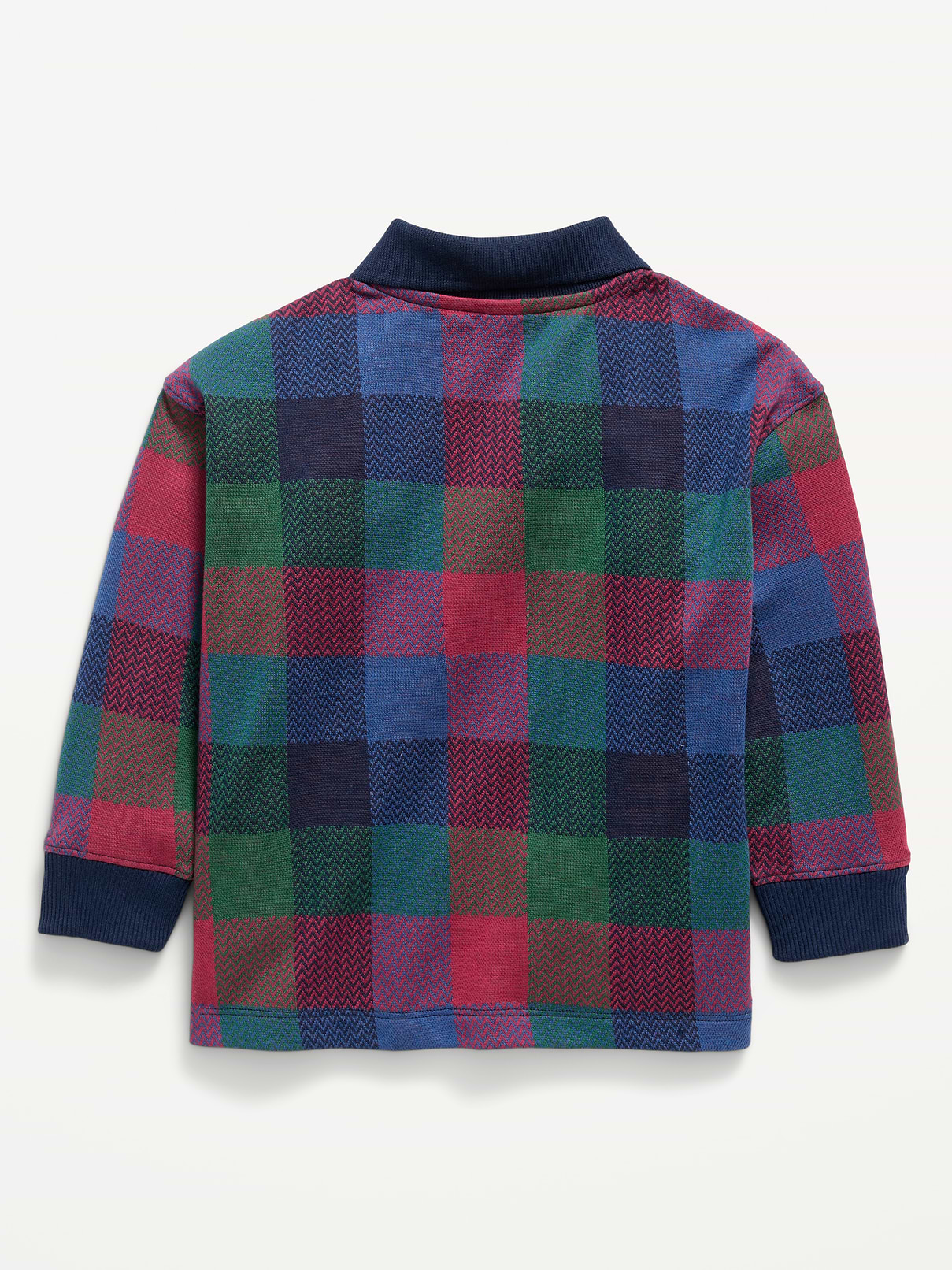 Image 3 of 3, Oversized Collared Quarter-Zip for Toddler Boys