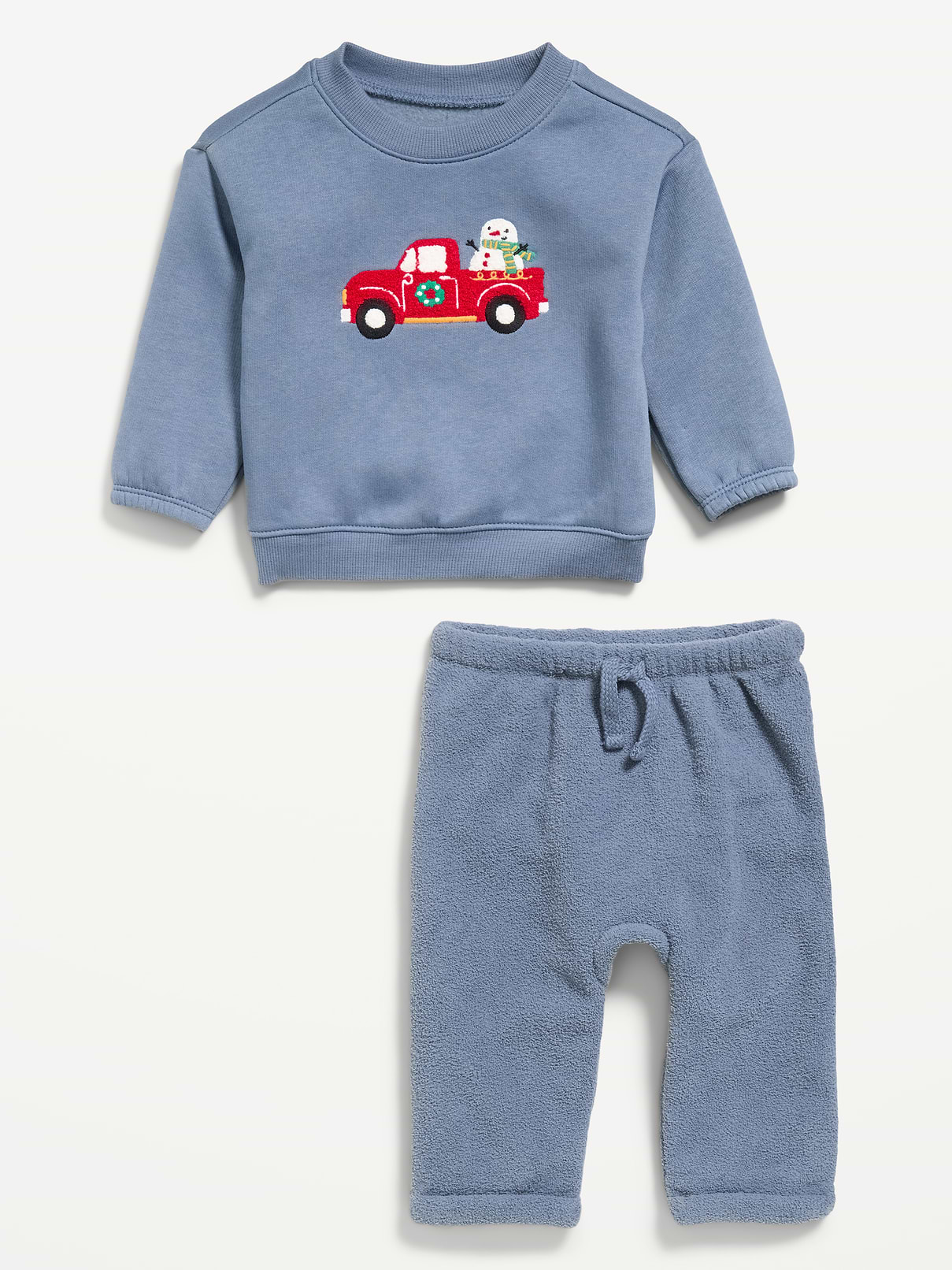 Image 2 of 2, Cozy Graphic Sweatshirt and Pants Set for Baby