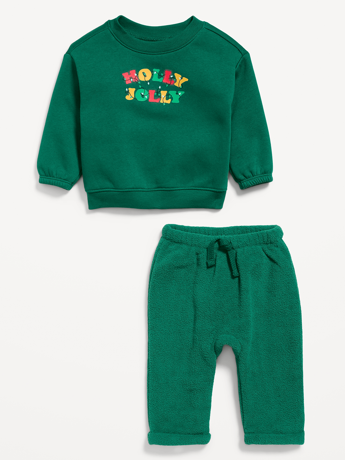 Image 2 of 2, Cozy Graphic Sweatshirt and Pants Set for Baby