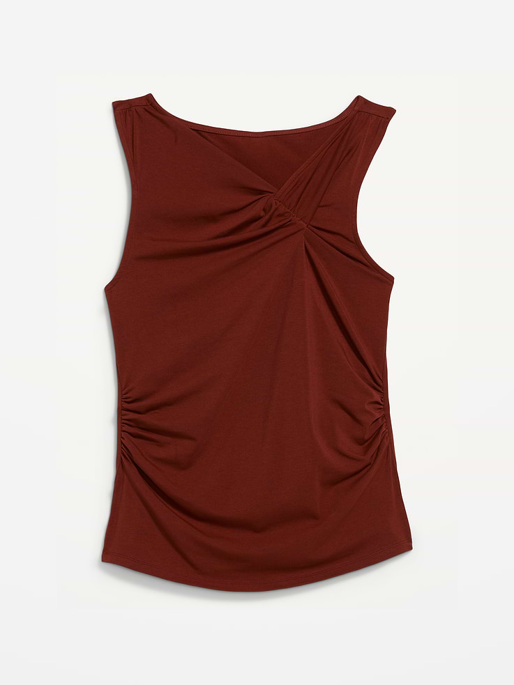 Image 4 of 8, Sleeveless Twist-Front Top