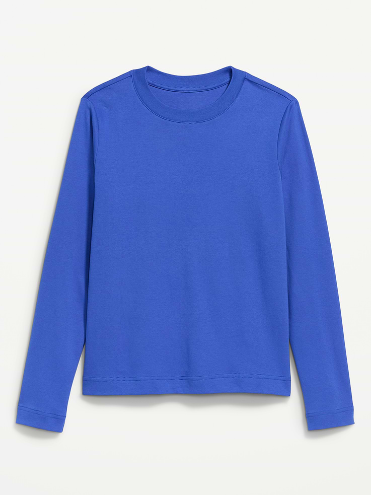 Image 4 of 6, Heavyweight Long-Sleeve Crew-Neck T-Shirt