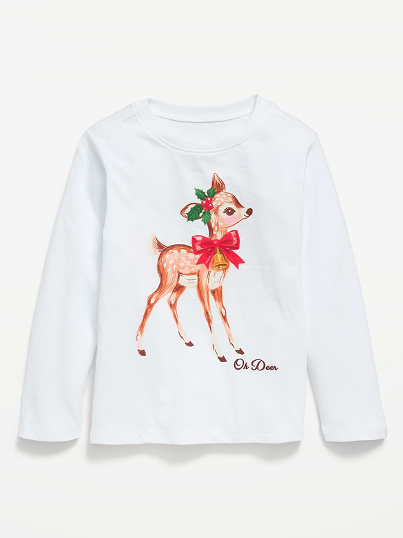 Long-Sleeve Graphic T-Shirt for Toddler Girls