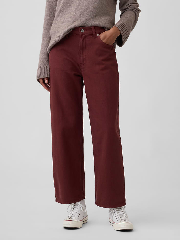 Image number 2 showing, Low Slung Relaxed Straight Crop Jeans