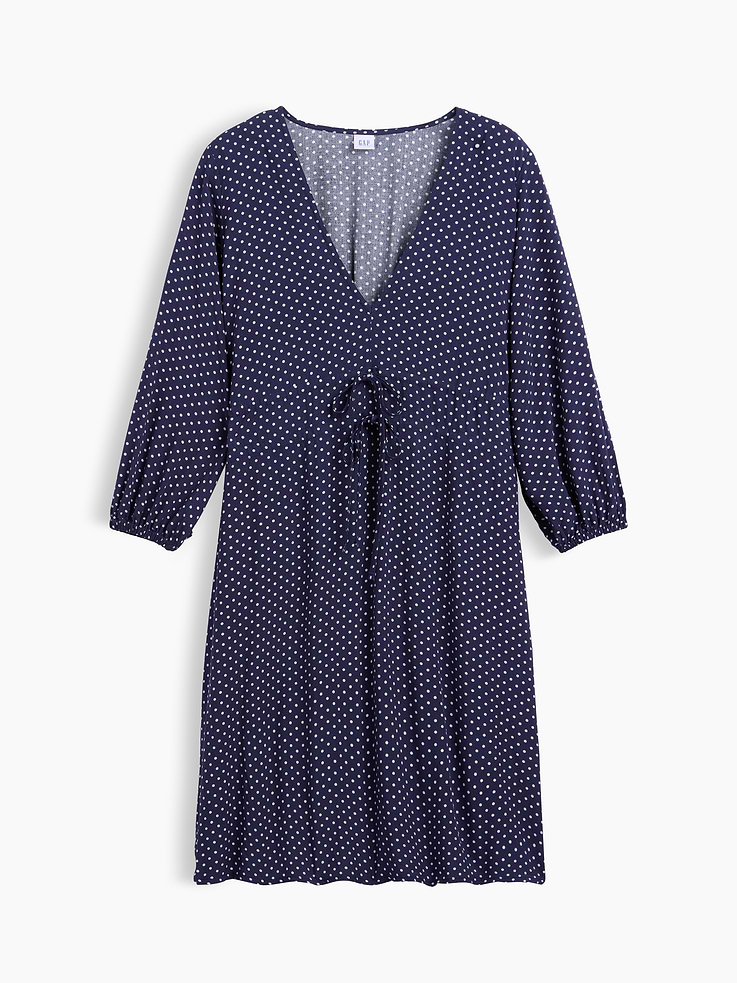 Image number 6 showing, Tie-Front Mini Dress