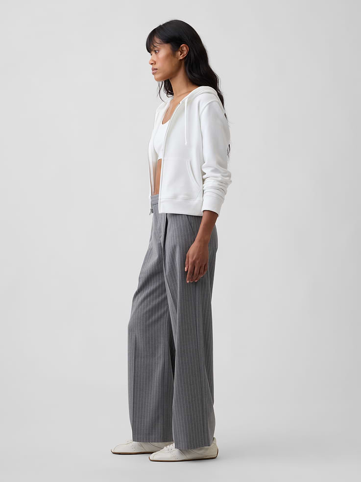 Image number 3 showing, Recycled Wide-Leg Trousers