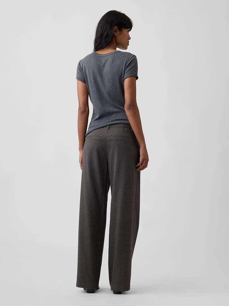 Image number 4 showing, Recycled Wide-Leg Trousers