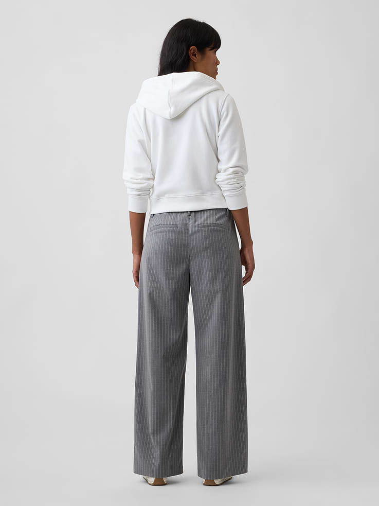 Image number 4 showing, Recycled Wide-Leg Trousers