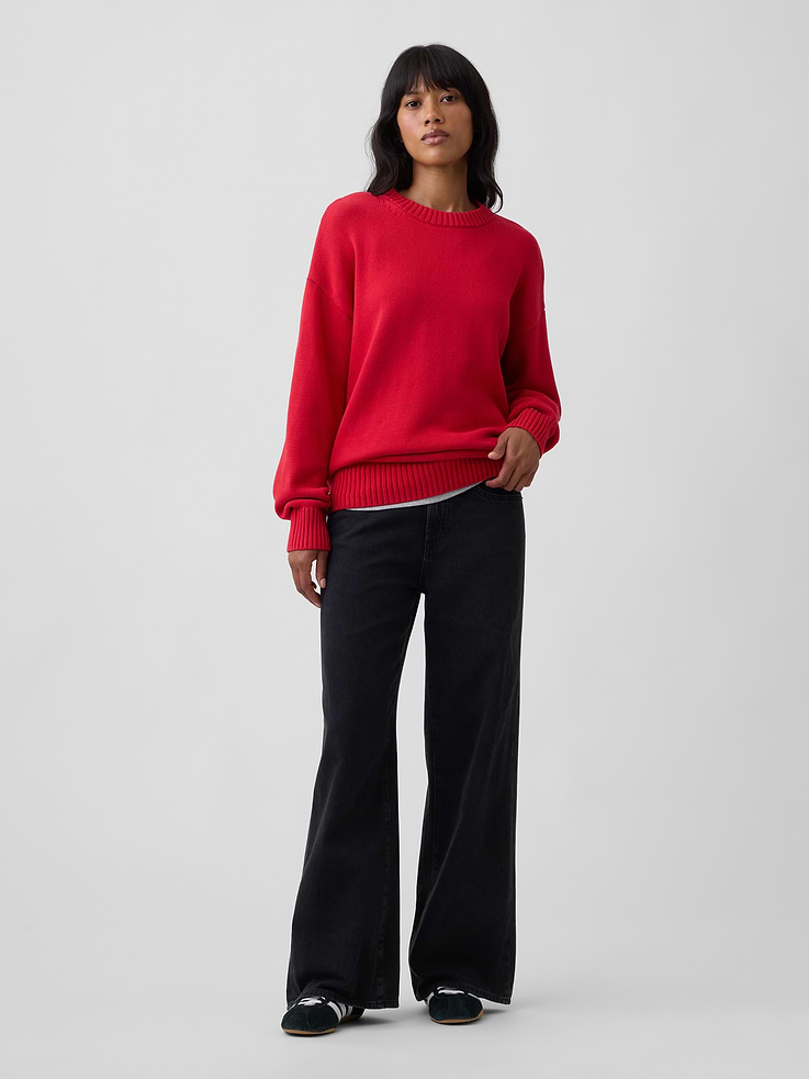 Image 3 of 5, Oversized Crewneck Sweater
