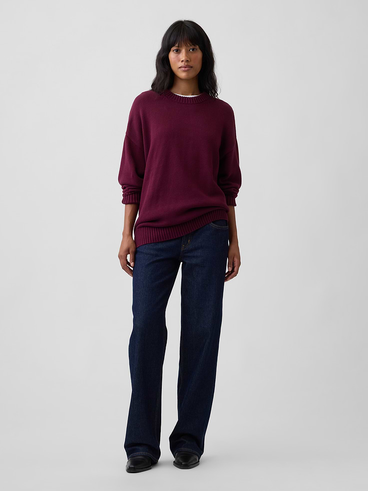 Image 3 of 5, Oversized Crewneck Sweater