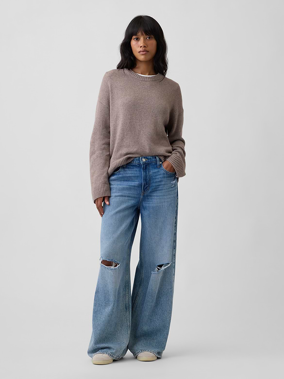 Cashsoft Relaxed Crewneck Sweater