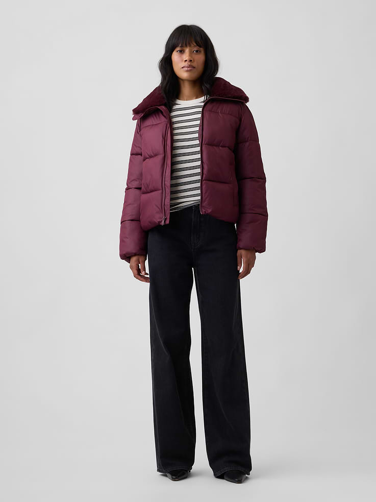 Image 3 of 5, Relaxed Quilted Puffer Jacket