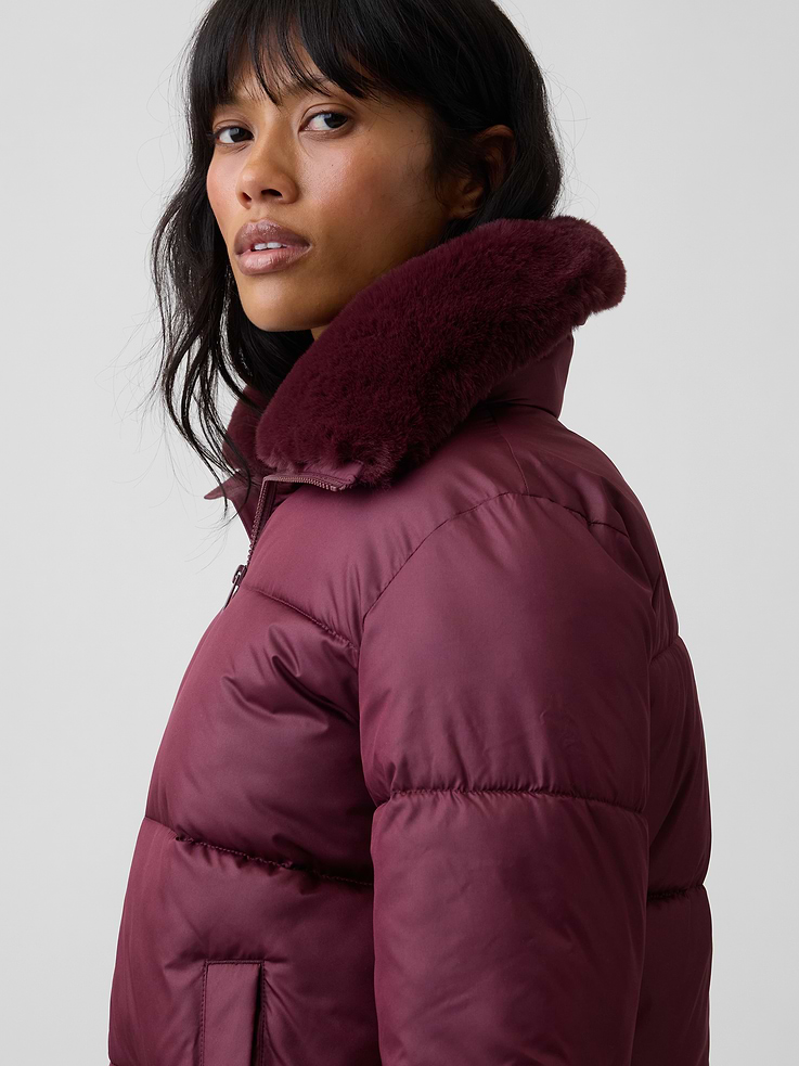 Image 4 of 5, Relaxed Quilted Puffer Jacket