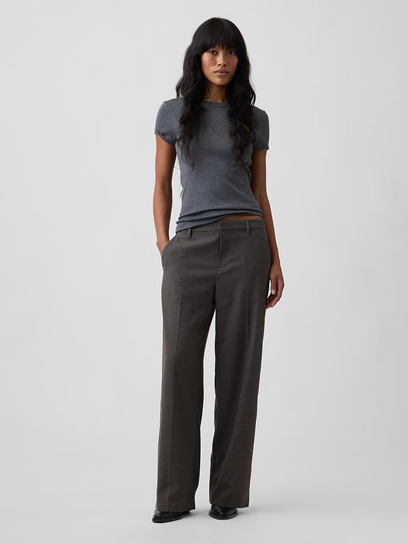Recycled Wide-Leg Trousers