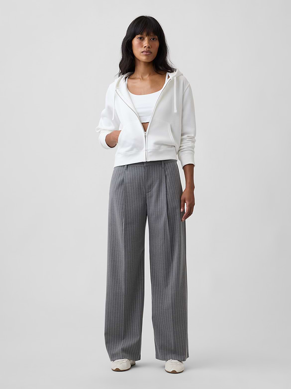 Recycled Wide-Leg Trousers