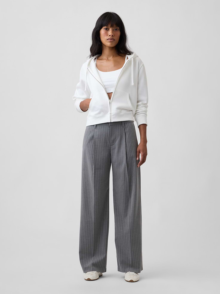 Image number 1 showing, Recycled Wide-Leg Trousers