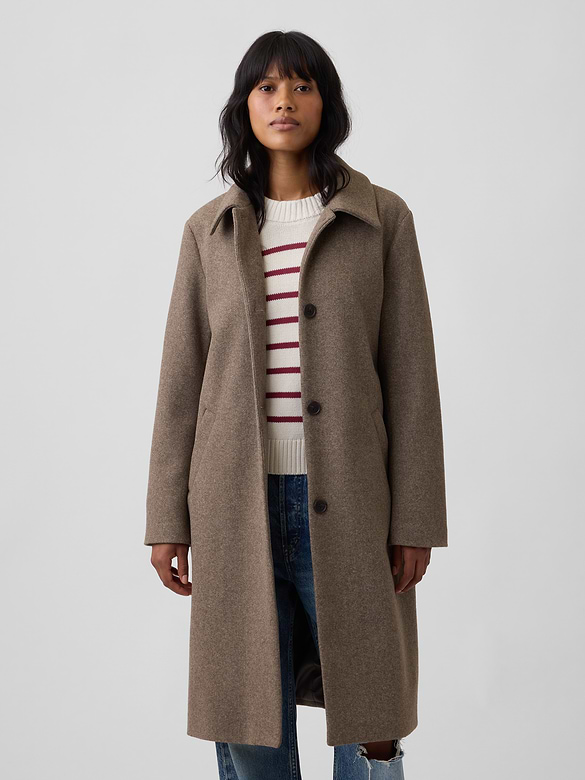 100% Recycled Relaxed Topcoat