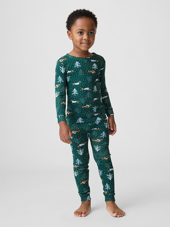 Kids & babyGap Holiday Dog Print PJ Set