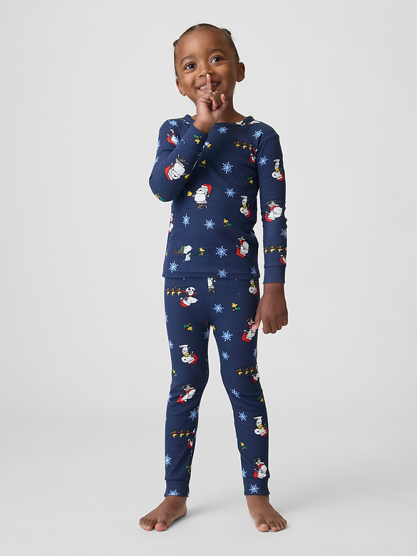 Kids & babyGap Peanuts X-Mas Print PJ Set